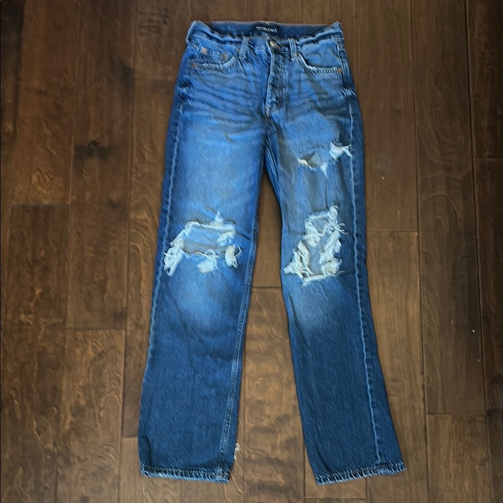 Distressed Blue Jeans by Aeropostale